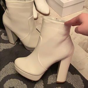 Amazing Lace Shoes - Amazing Lace White Platform Bootie Amazing Lace Shoes - Amazing Lace White Platform Bootie